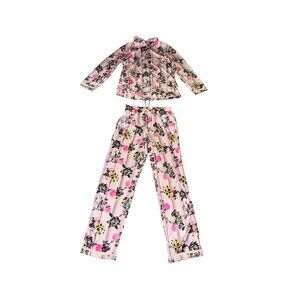 Victorias Secret Floral Striped Pajama Set S/P
